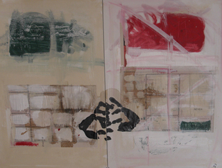 96 - it never started...it never ended, 2006

102x154cm, mixed media, diptych